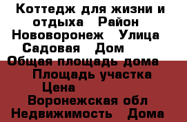 Коттедж для жизни и отдыха › Район ­ Нововоронеж › Улица ­ Садовая › Дом ­ 50 › Общая площадь дома ­ 350 › Площадь участка ­ 15 › Цена ­ 680 000 000 - Воронежская обл. Недвижимость » Дома, коттеджи, дачи продажа   